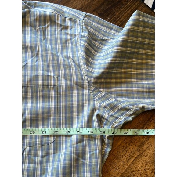 Duluth Trading Co. Green Plaid Long Sleeve Button Down Shirt Men's 2XL - Picture 8 of 9